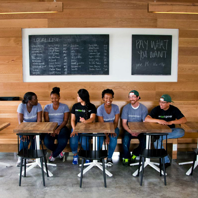 Sweetgreen team at the Yards DC