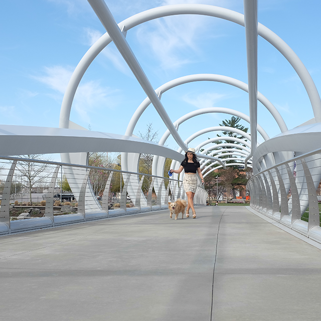 The Yards bridge