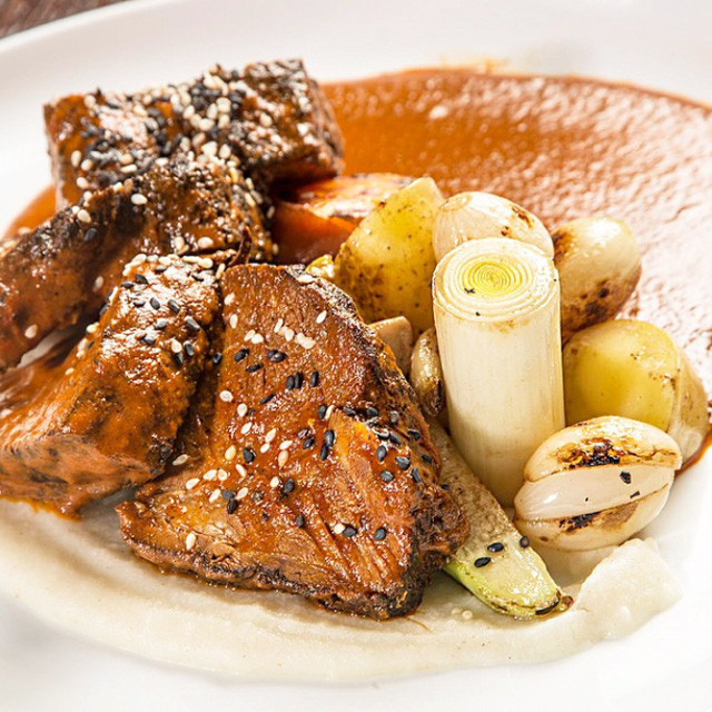 Classy beef dish served at Agua 301 during restaurant week in DC