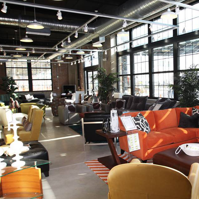 Interior of modern furniture store at the Yards DC