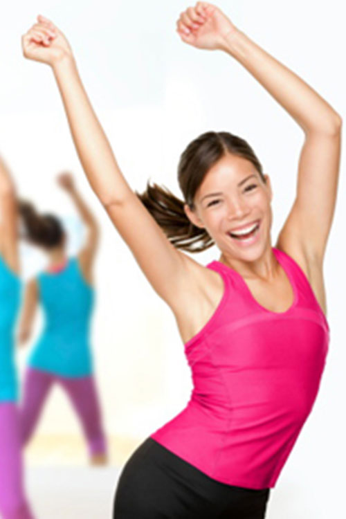 Woman at fun fitness event in DC