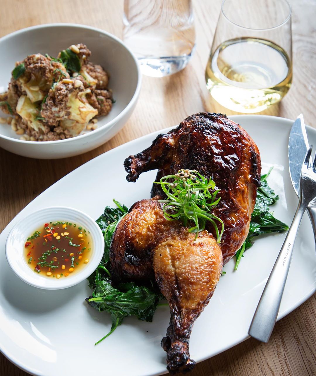 Spice-Roasted Chicken from Restaurant Chloe at The Yards DC